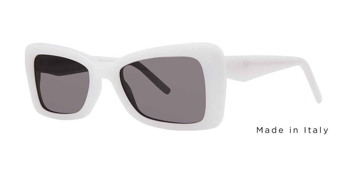 Vera Wang Loop White Rectangular Blanco lentes de sol | SmartBuyGlasses US