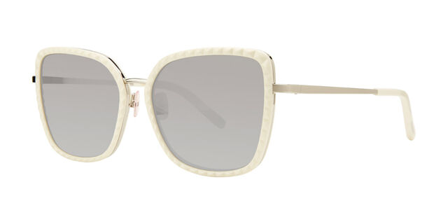 V613 sunglasses Ivory White Pattern on Light Gold  display picture 3