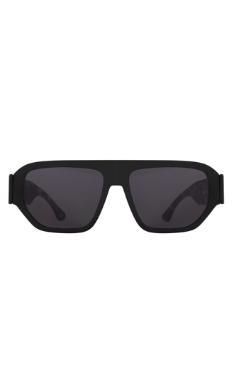 Lunettes De Soleil Ic! Berlin Pour Homme - Gris/marron, Modèle AMG 01, Grand Format L/XL