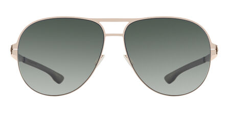 Lunettes De Soleil IC! Berlin Homme - Gris Jaune Reese Shield Miroir - Neuf Sans étiquettes