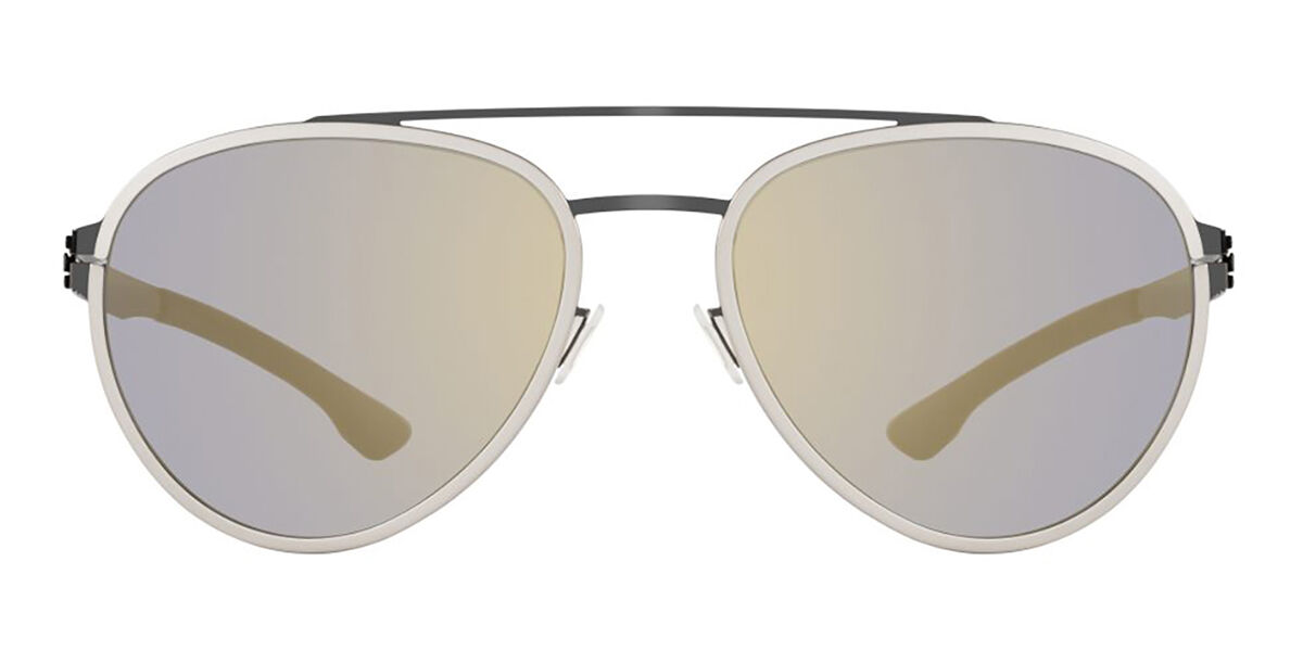 Lunettes De Soleil Ic! Berlin Justin H, Noir/gris/rose, Homme/femme, Avec Rayures Légères