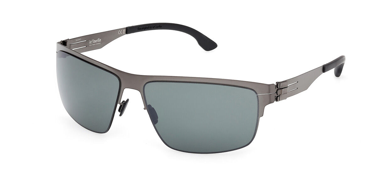 Image of Ic! Berlin IC0061 Nate Polarized 02R Óculos de Sol Masculino Cinzas BRLPT