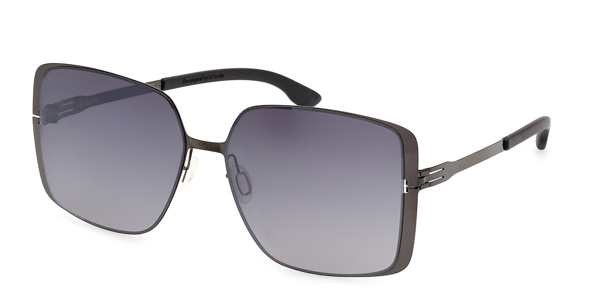 Ic! Berlin IC0209-D Jinna Asian Fit 08B 59 Gunmetal Solglas&ouml;gon Kvinna