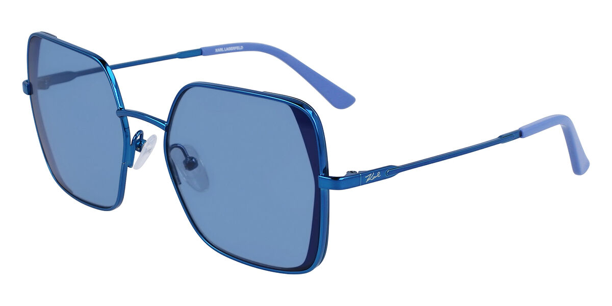 Photos - Sunglasses Karl Lagerfeld KL 340S 400 Men's  Blue Size 56 
