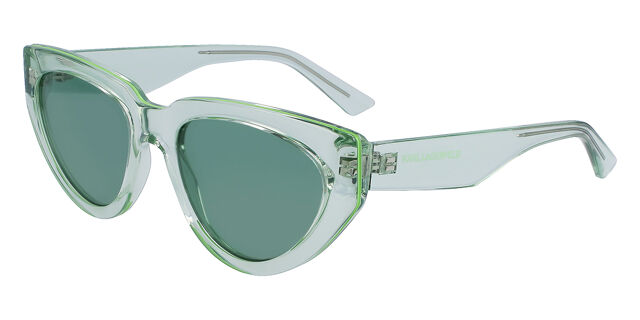 Karl Lagerfeld KL6100S 300 Cat Eye Transparent Green  display picture 2