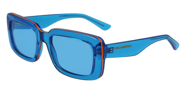 Karl Lagerfeld KL6101S 450 Rectangle Transparent Blue 