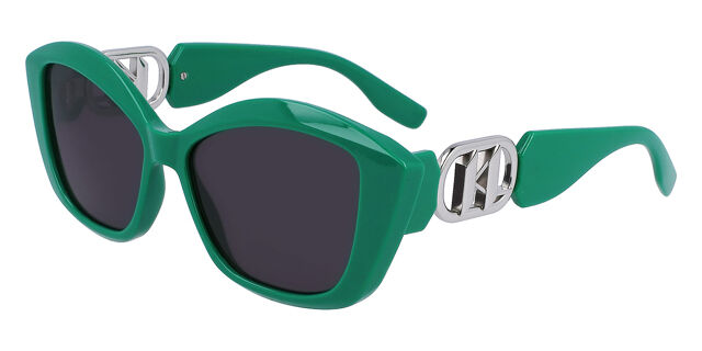 Karl Lagerfeld Teal Sunglasses Karl Lagerfeld KL6101S 450 Rectangle Transparent Blue  main image 3