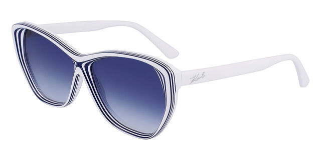 Karl Lagerfeld KL6103S 106 Cat Eye White Blue Sunglasses  display picture 1