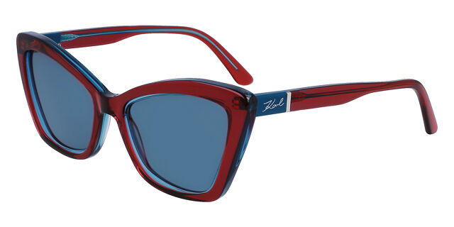 Karl Lagerfeld KL6105S 604 Cat Eye Transparent Burgundy Blue  display picture 3