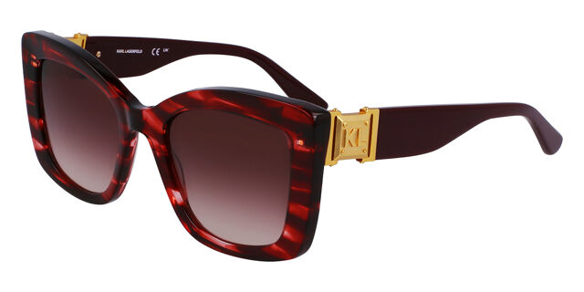 Karl Lagerfeld Stylish Red Cat-Eye Sunglasses Karl Lagerfeld KL6127S 626 Cat Eye Transparent Red  main image 2