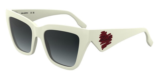 Karl Lagerfeld KL6184S 105 Cat Eye White Sunglasses  display picture 1