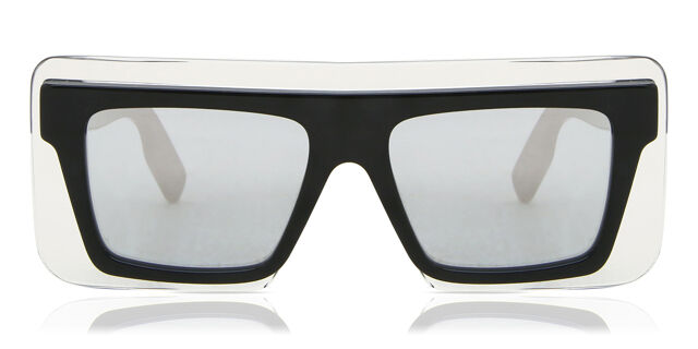 Kenzo KZ 40024I 01C Square Shiny Black Sunglasses  display picture 2