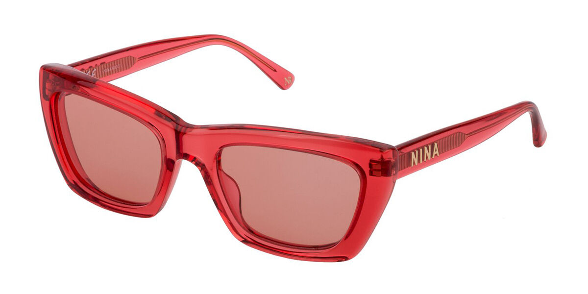 Nina Ricci SNR251 09WE Rote Damen Sonnenbrillen