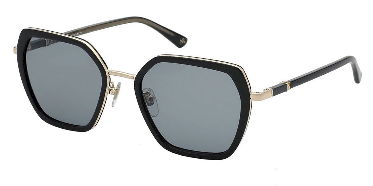 Nina Ricci SNR359 0700 Women’s Sunglasses Black Size 54