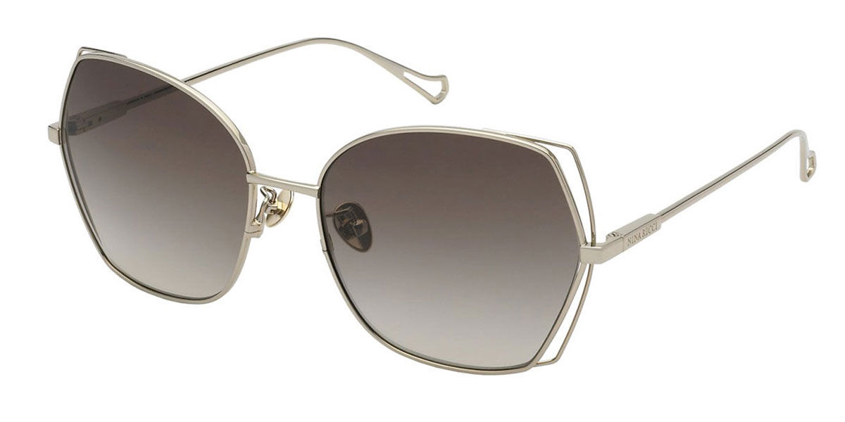 Nina Ricci SNR360 0594 Women’s Sunglasses Gold Size 59