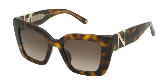 Nina Ricci SNR378 0752 Square Tortoise Sunglasses 
