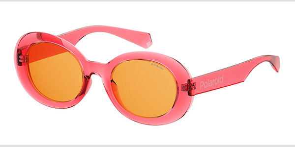 Photos - Sunglasses Polaroid PLD 6052/S Polarized 35J/HE Women's  Pink Size 