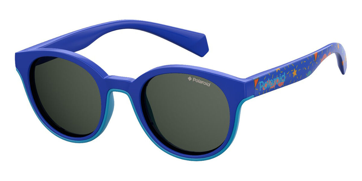 Polaroid PLD 8036/S Kids Polarized PJP/M9 Sunglasses Blue | SmartBuyGlasses  UK