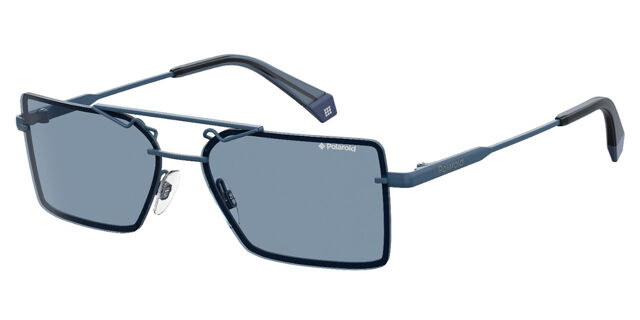 Polaroid PLD 6093/S Polarized PJP/C3 Pilot Blue Sunglasses  display picture 2