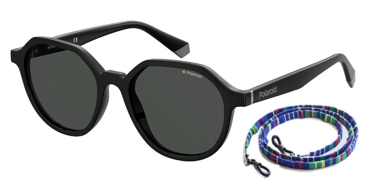 Photos - Sunglasses Polaroid PLD 6111/S Polarized 807/M9 Men's  Black Size 