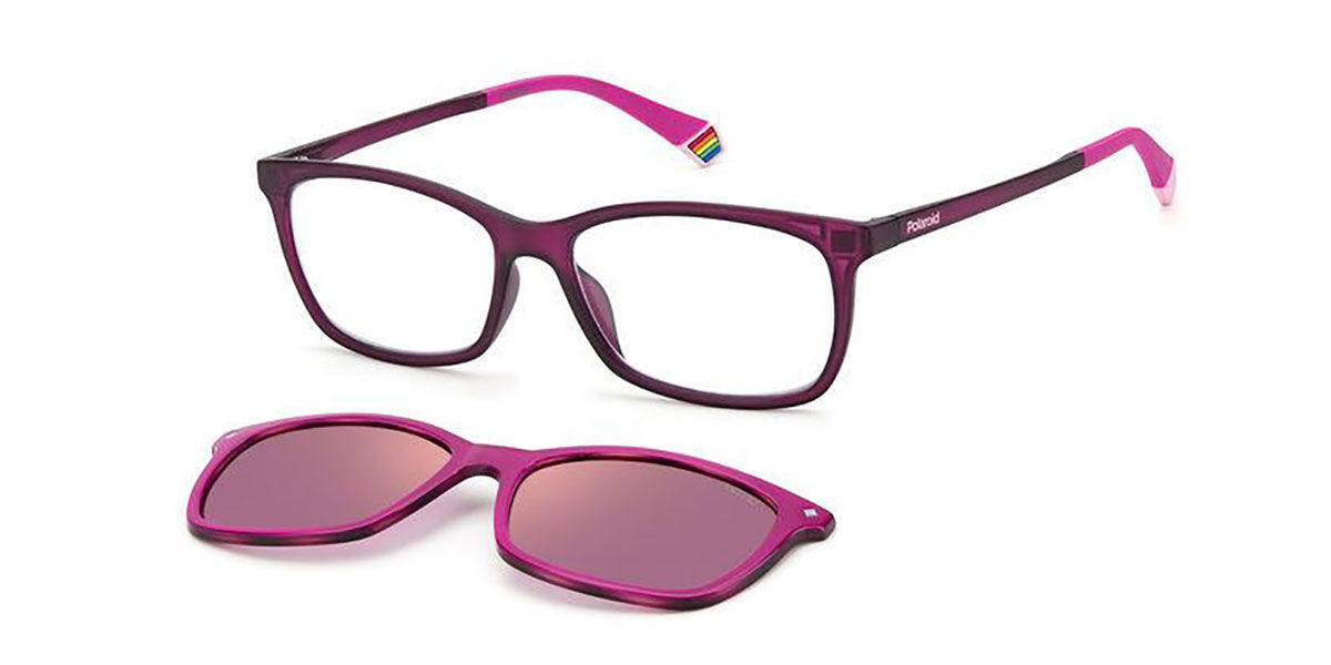 Polaroid PLD 6140/CS With Clip-On Polarized 35J/A2 53 Lentes Recetadas Para Mujer