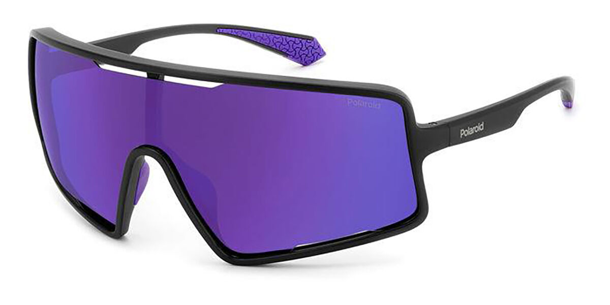 Polaroid PLD 7031/S 5F3/AI MT BLKVIOLET – Occhiali Da Sole Uomo, Nero/viola, Calibro 59 Mm