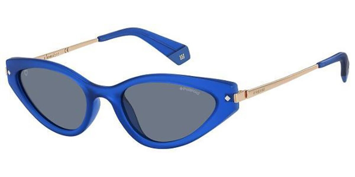 Photos - Sunglasses Polaroid PLD 4074/S/LI Polarized 0UJY/C3 Women's  Blue 