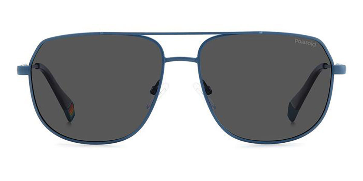Photos - Sunglasses Polaroid PLD 6195/S/X Polarized FLL/M9 Men's  Blue Size 