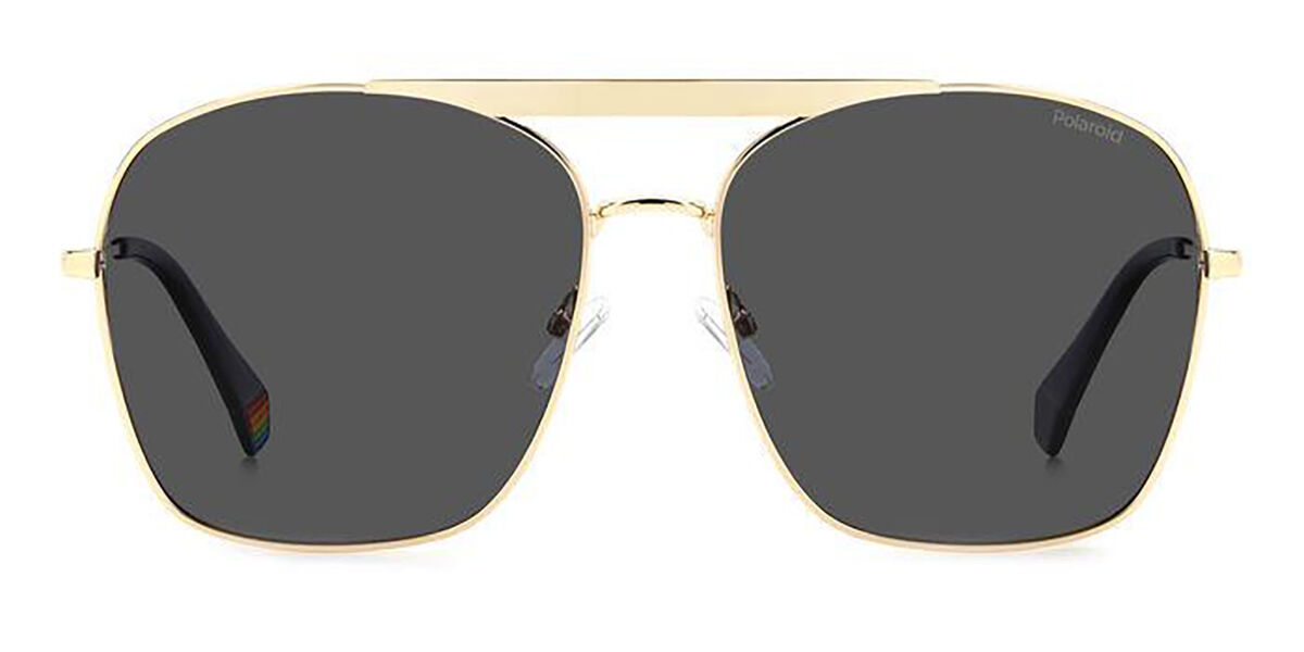 Photos - Sunglasses Polaroid PLD 6201/S/X Polarized J5G/M9 Women's  Gold Si 