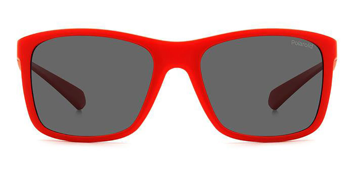 Photos - Sunglasses Polaroid PLD 8053/S Kids Polarized 4E3/M9 Kids'  Red Si 