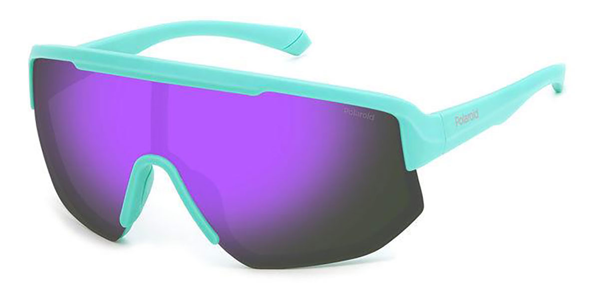 Polaroid PLD 7047/S N47/MF Sunglasses Matte Aqua Blue VisionDirect Australia