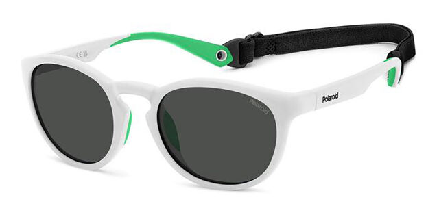 Polaroid PLD 7050/S VK6/M9 Oval White Sunglasses  display picture 1