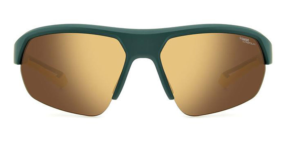 Photos - Sunglasses Polaroid PLD 7048/S Polarized GP7/VV Men's  Green Size 