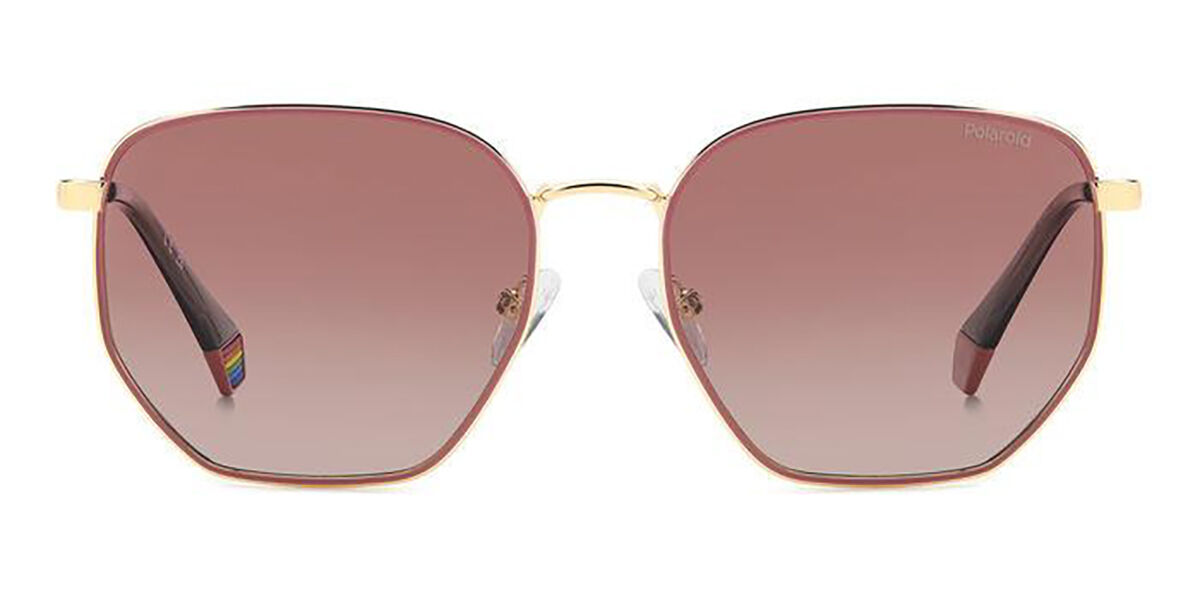 Photos - Sunglasses Polaroid PLD 6214/S/X Polarized EYR/GC Men's  Pink Size 