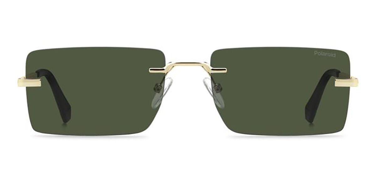 Polaroid PLD 6245/S Polarized PEF/UC Rectangle Gold Sunglasses ...