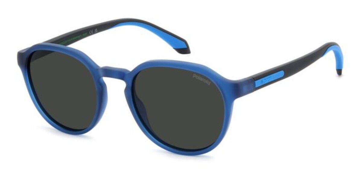 Polaroid Męski Opaque Blue Pld 2170/S/X Polarized Fll/M9 52 Niebieskie Meskie Okulary Przeciwsloneczne