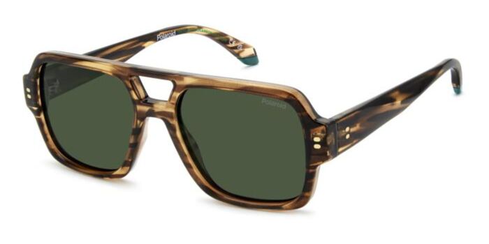 Polaroid PLD 4123/S 086/UC Pilot Tortoise Sunglasses  display picture 2