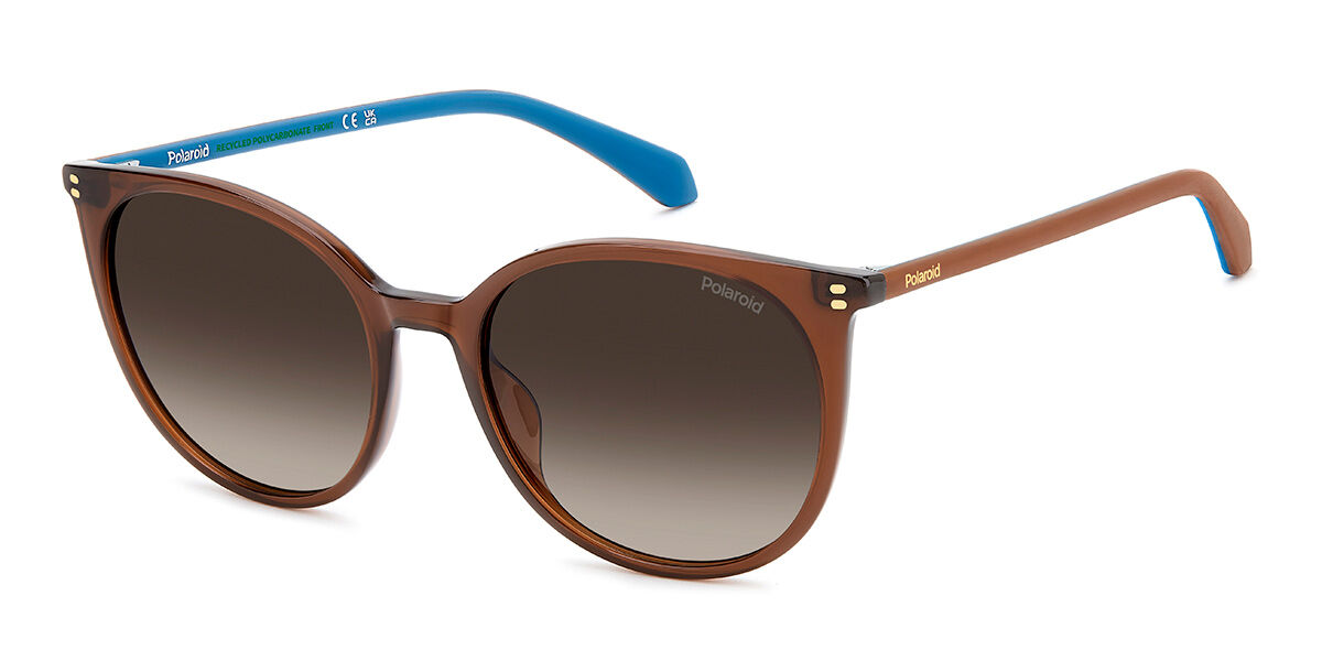 Photos - Sunglasses Polaroid PLD 4208/S/X Polarized 09Q/LA Women’s  Brown Size 55 