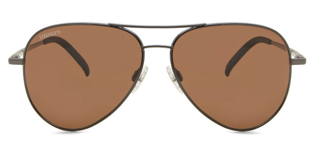 Serengeti Carrara Polarized 8297 Pilot Brown Sunglasses 