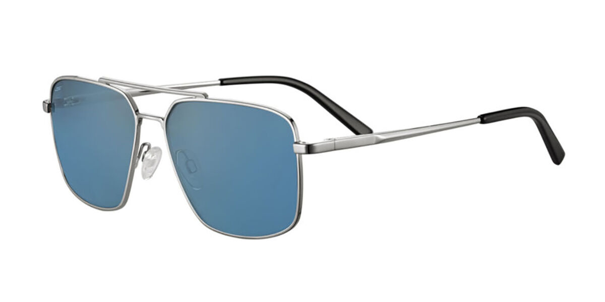 Serengeti Aitkin Polarized SS554003 Sunglasses in Shiny Silver ...