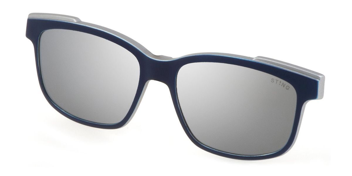 Sting AGSJ687 Clip-On Only Polarized N73P Anteojos De Sol Para Hombre Azules