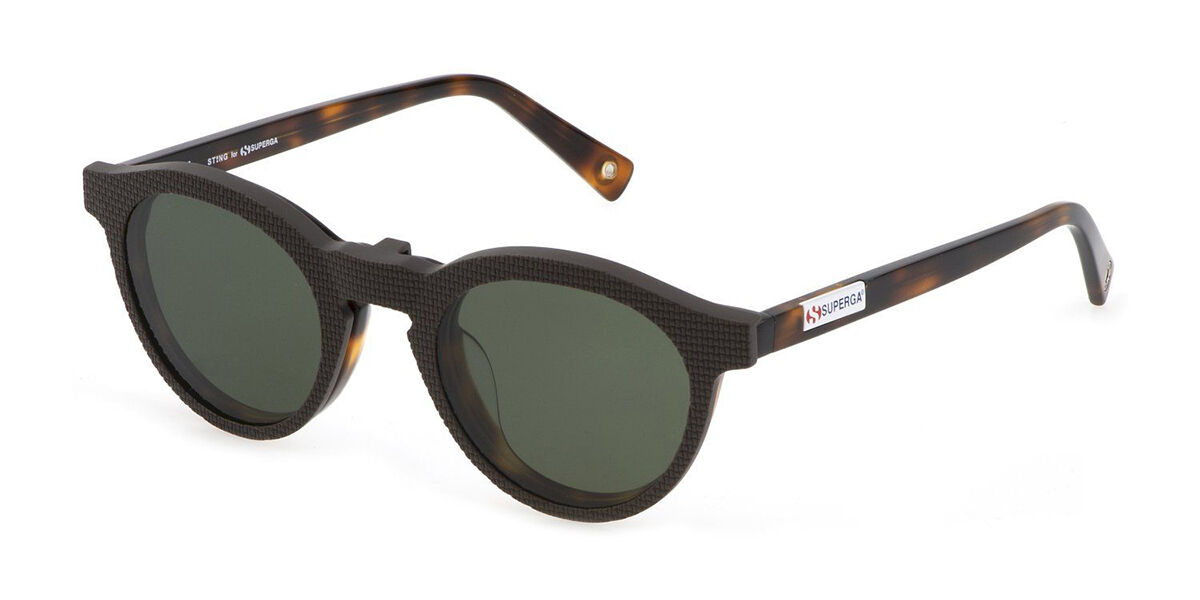 Sting Sunglasses SST437 with Clip-On Polarized 778P