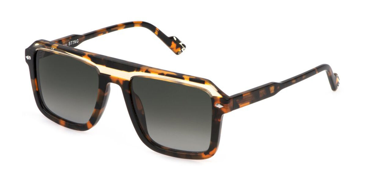 Sting SST519V 0829 Men's Sunglasses Tortoiseshell Size 54