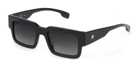 Fila SF8493 531P Gafas de sol para hombre, lentes polarizadas  negro-gris/gris Pilot 2.362 in, Negro/Gris