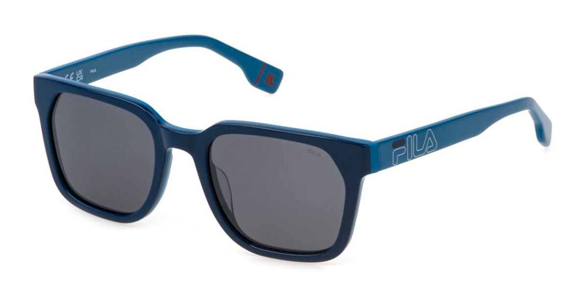 Photos - Sunglasses Fila SFI730V Polarized L84P Men's  Blue Size 53 