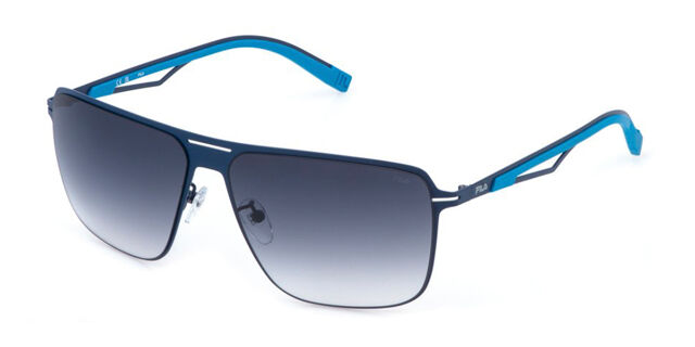 Fila SFI898 01HL Pilot Solid Mid-Night Blue Sunglasses  display picture 3