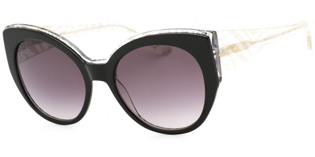 Bebe Silver and Black Sunglasses Amazon.com: bebe Sunglasses BE 7051 BLACK 002/JET BE7051  main image 4