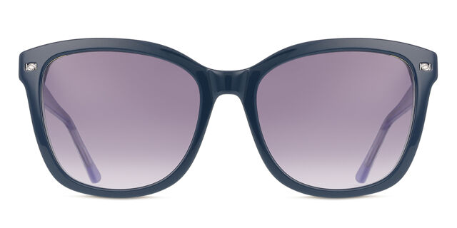 Bebe BB7234 400 Square Navy Blue On Blue Sunglasses 