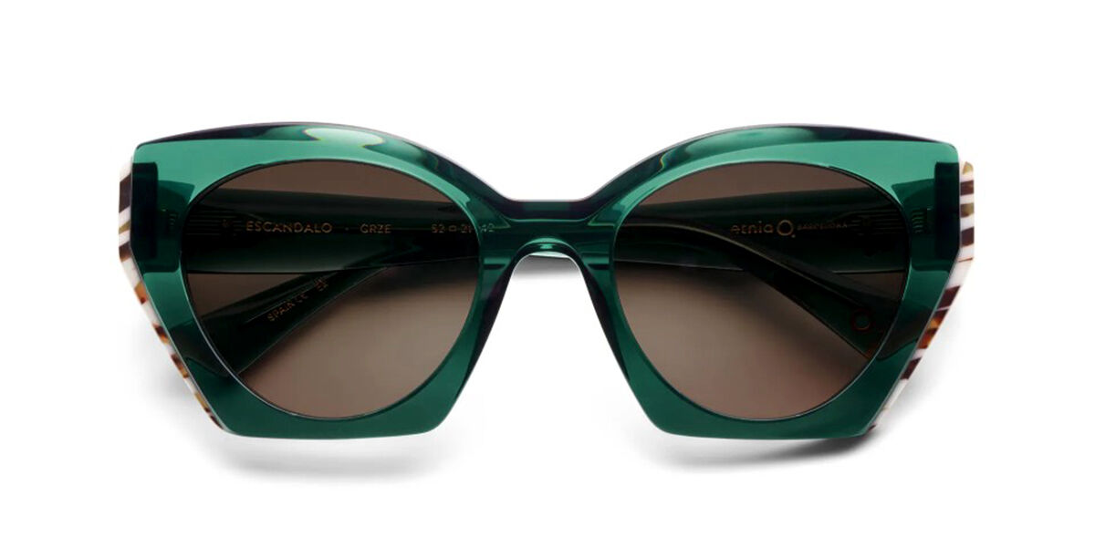 Etnia Barcelona Escandalo GRZE Women's Sunglasses Green Size 52