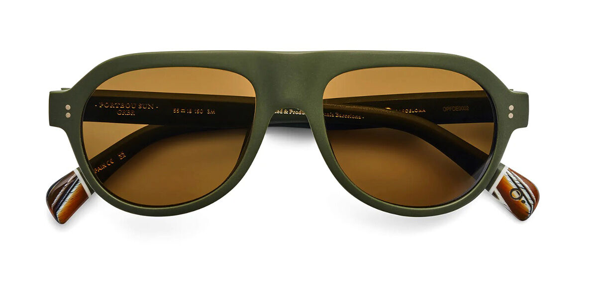 Etnia Barcelona Portbou Sun Polarized GRBR 55 Gröna Solglasögon Män